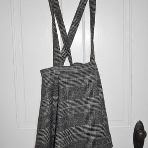 Tartan Print Suspender Dress